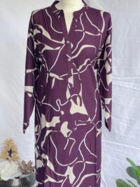 Purple Marble Effect Kurti