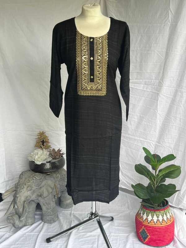 Golden Embroidered Kurti - Image 18