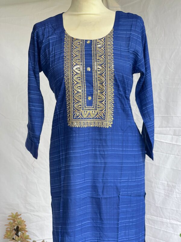Golden Embroidered Kurti - Image 5