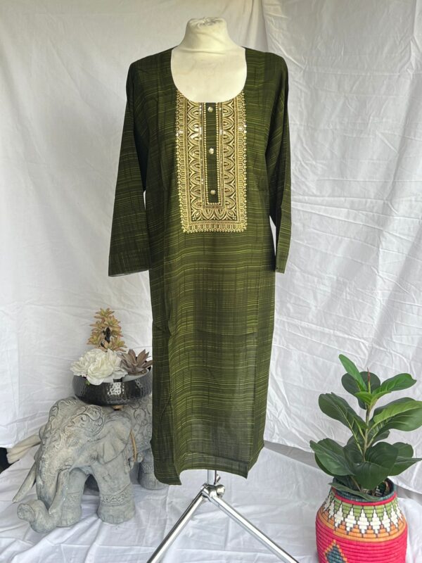 Golden Embroidered Kurti - Image 19
