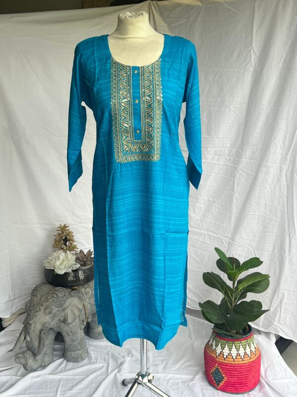 Golden Embroidered Kurti - Image 12