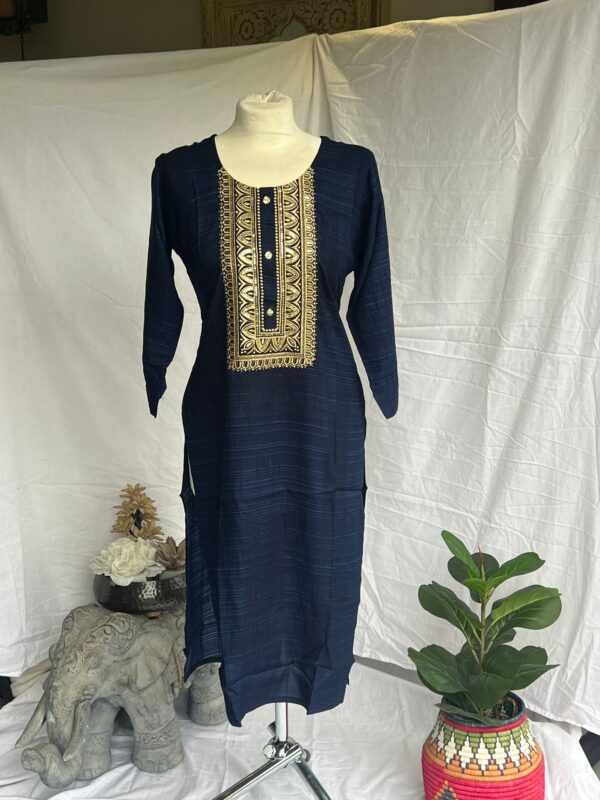 Golden Embroidered Kurti - Image 14