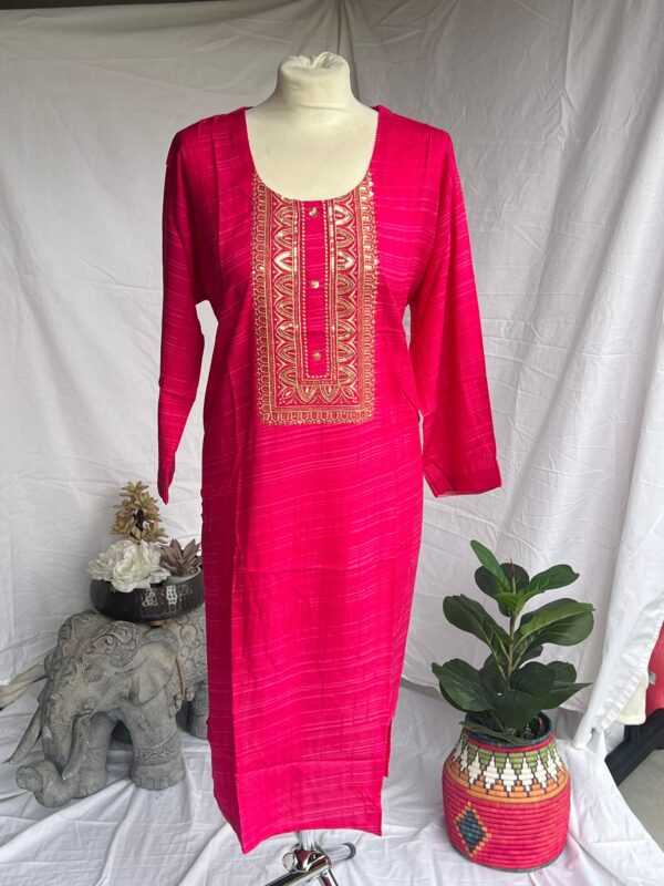 Golden Embroidered Kurti - Image 11