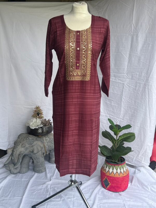 Golden Embroidered Kurti - Image 20