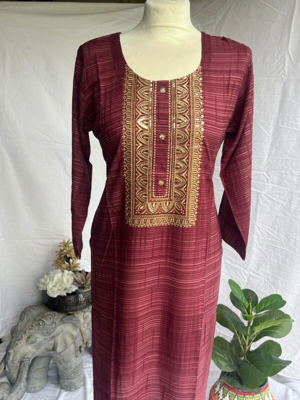 Golden Embroidered Kurti - Image 10